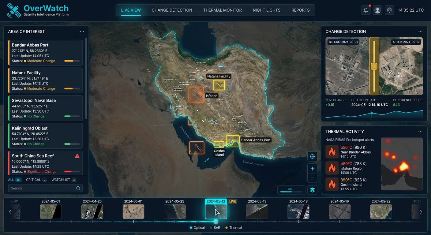 OverWatch — Satellite Intelligence Platform